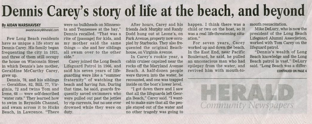 Great article in Long Island Herald newspaper